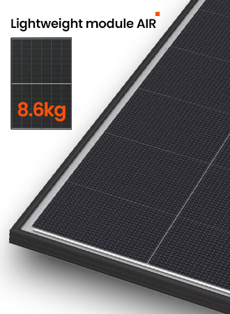 Image of Aiko AIR Series 1P 445W N-Type ABC, 54 Cell, Black Frame, perfect for solar panel installations and battery storage.