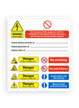 Battery Hazard label  ( 160mm*90mm x2 )