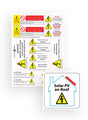 PV on Roof and Hazard Labels Pack