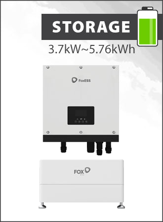 Fox ESS 3.7kW AC Charger Inverter with ECS2900 (A) Battery stack of 2 (5.76kWh)