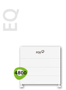 Image of Fox EQ HV EQ4800-L4, 18.64kWh 1x Master 3x Slave, perfect for solar panel installations and battery storage.