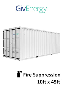 GivEnergy Commercial Storage - 10 Foot Container with Fire Suppression