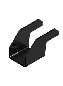 IN ROOF - SINGLE END CLAMP V2023 - H16 - STEEL - BLACK W/ EDPM FOAM ATTACHED