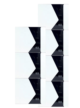 Image of iCS 5.12 kWh Stackable Battery Module Pack of 7, perfect for solar panel installations and battery storage.