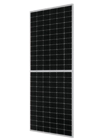 Image of 460W 72 Cell Mono PERC Bifacial Double Glass Half Cell Silver Frame, perfect for solar panel installations and battery storage.