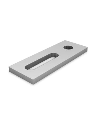 Image of Adapter Plate M12 Aluminium 40X90, perfect for solar panel installations and battery storage.