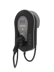 Zappi Single Phase EV Charge Point 7kW Type 2 Tethered Black