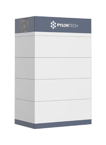 Image of Pylon Force-H3 High Voltage System stack of 4 incl. BMU (20.5 kWh), perfect for solar panel installations and battery storage.