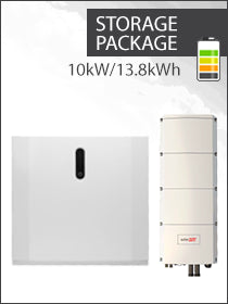 10,000W  Home Hub Inverter with Backup Potential Package 3PH: 3x 4.6kWh (13.8kWh) Home Battery