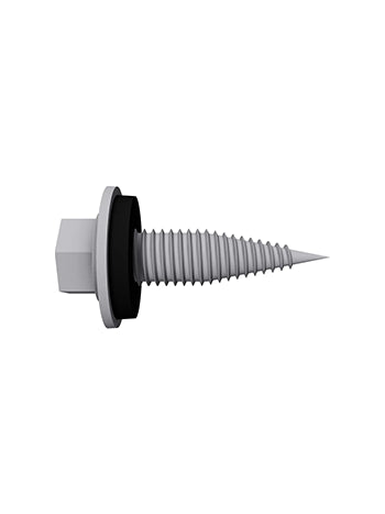 Thin sheet metal screw 6.0 x 22 A2 with Oz gasket