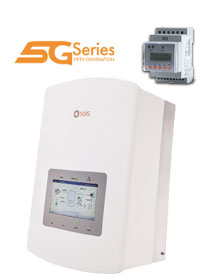 Image of Solis Energy Storage 5kW Hybrid 5G Inverter(includes 3 phase meter), perfect for solar panel installations and battery storage.