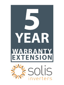 Solis Warranty Ext. of 5 years (Total 10y) for 2.5 to 8.0kW