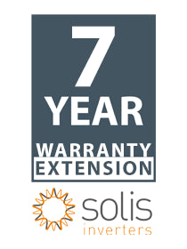 Solis Warranty Ext. of 7 years (Total 12y) for S5 or 5G RHI Hybrid and RAI AC coupled 3-6kW