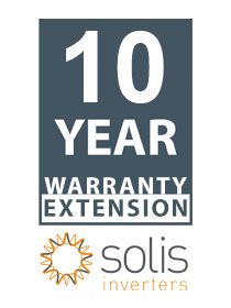 Solis Warranty Ext. of 10 years (Total 15y) for 50 to 60kW S5