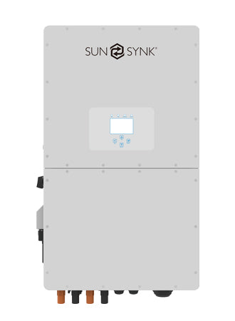 Image of Sunsynk 50kW, HV Three Phase Hybrid Inverter, perfect for solar panel installations and battery storage.