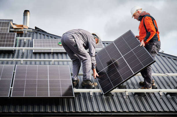 Residential Solar Panel installation with equipment from Eco Trade Supplies 